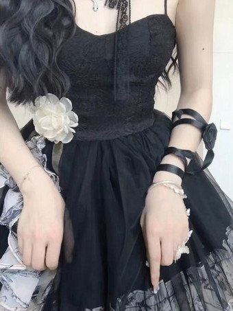 Sweet Lolita Dress Polyester Sleeveless Jumper Sweet Lolita Dress