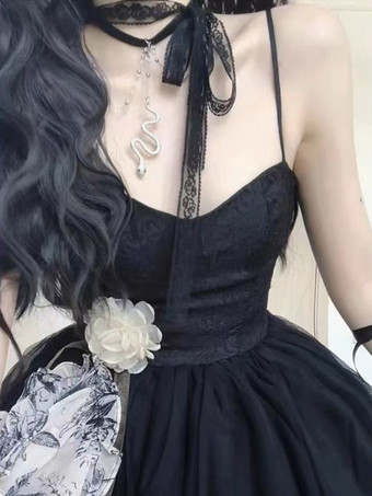 Sweet Lolita Dress Polyester Sleeveless Jumper Sweet Lolita Dress