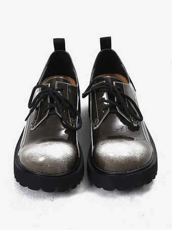 Scarpe casual da uomo scarpe con punta tonda color caffè