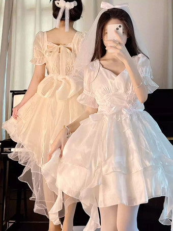 Sweet Lolita Dress Polyester Sleeveless Sweet Jumper Lolita Dress