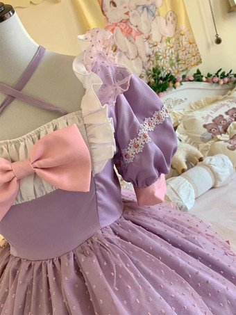 スイートロリータドレス 半袖 スイートドレス ロリータドレス