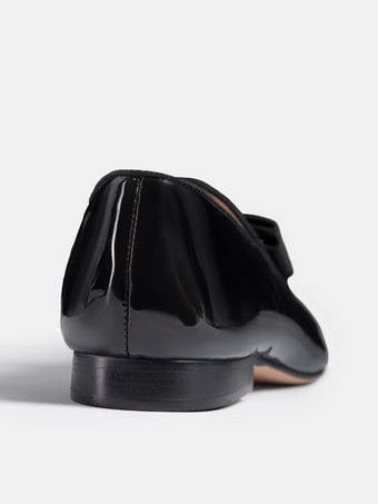   メンズ ベルギーローファー ボウ スエード スリッポン プロム ウェディングシューズ