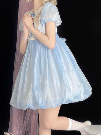 スイートロリータドレス ポリエステル半袖 スイートロリータドレス