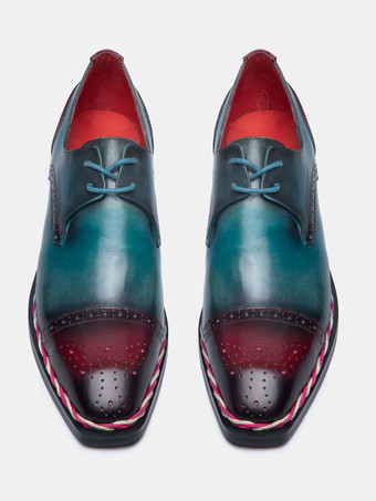 メンズ スリッポン ローファー デビー ハンドメイド レースアップ プロム ウェディングシューズ