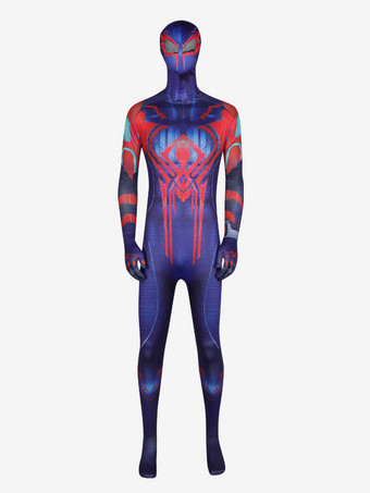 ブルー スパイダーバース スパイダーマン 2099 コスプレスーツ