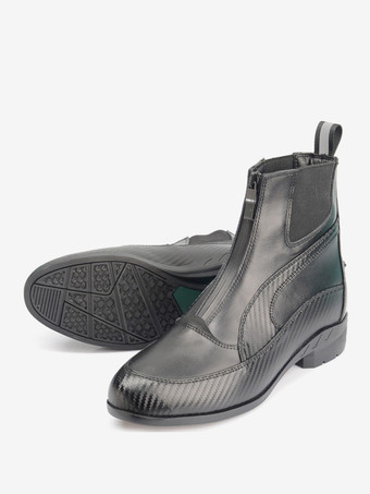 メンズ チェルシーブーツ ジッパー 牛革 クラシック ブラック アンクル ショート ライディングブーツ