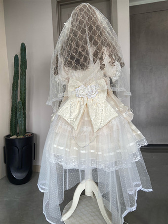 スイートロリータドレス ポリエステル半袖 スイートロリータドレス