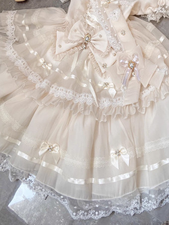 スイートロリータドレス ポリエステル半袖 スイートロリータドレス