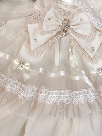 スイートロリータドレス ポリエステル半袖 スイートロリータドレス