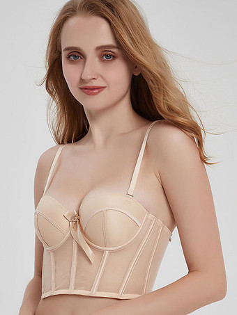 肌色ビスチェ ブラ ヌード シック デイリー カジュアル ランジェリー