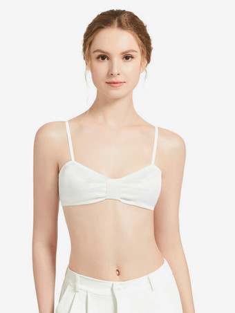 ホワイト ブラジャー ブラック シック デイリー カジュアル ランジェリー