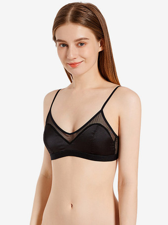 ブラック ブラジャー ホワイト 室内用 シック ランジェリー