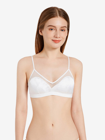 ホワイト ブラジャー ホワイト 室内用 シック ランジェリー