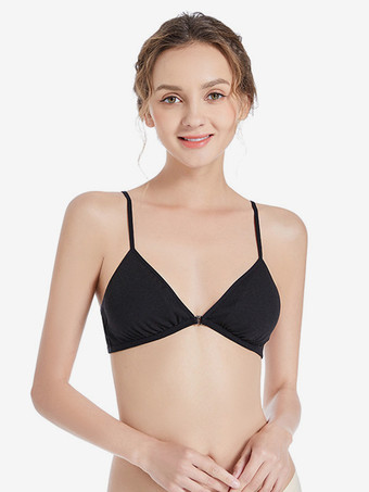 ブラック ホワイトレディースブラジャー室内用シックランジェリー