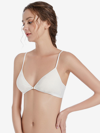 ホワイトレディースブラジャー室内用シックランジェリー