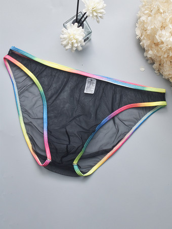 ブラック 男性用セクシーパンティー ホワイト 透明 メンズランジェリー