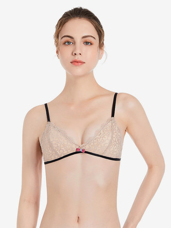 肌色ブラヌードツートンインドアシックレースランジェリー