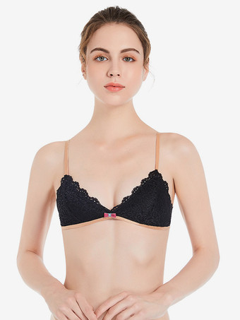 ブラック ブラヌードツートンインドアシックレースランジェリー