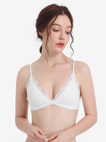 ホワイト ブラジャー ホワイト シック 室内用 レース ランジェリー