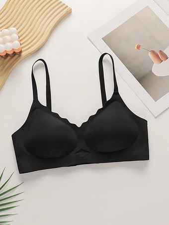 ブラック ブラジャー ソフトピンク デイリーカジュアル シック ランジェリー