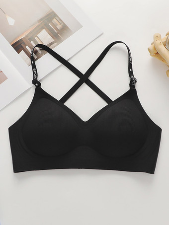 ブラック ブラ アプリコット デイリー カジュアル シック ランジェリー