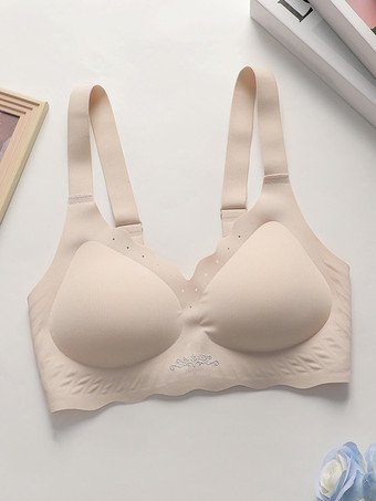 ピンクライトスカイブルーのシックなデイリーカジュアルランジェリーブラ