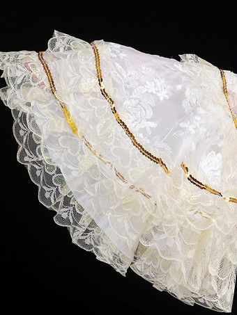 ホワイト レトロ コスチューム レースアップ ポリエステル 花柄 マリー アントワネット コスチューム ドレス レディース レトロ セット ヴィンテージ クロージング