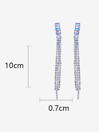 ウェディングイヤリング ダイヤモンド メタルピアス ウェディングジュエリー