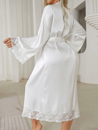 レースシルクローブ オーバーサイズランジェリー スリープガウン