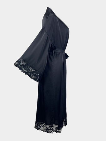 レースシルクローブ オーバーサイズランジェリー スリープガウン