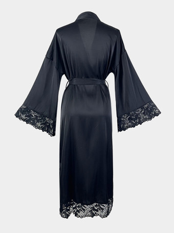 レースシルクローブ オーバーサイズランジェリー スリープガウン