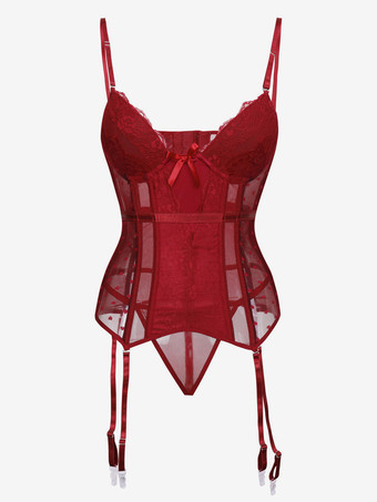 コルセット ブラック シック デート レース ランジェリー ビスチェ トップ