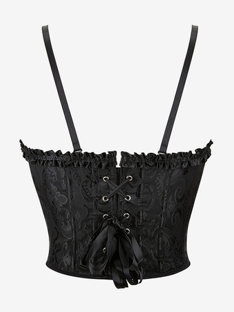 Bustier Top Corsets Noir Chic Rencontres Dentelle Lingerie