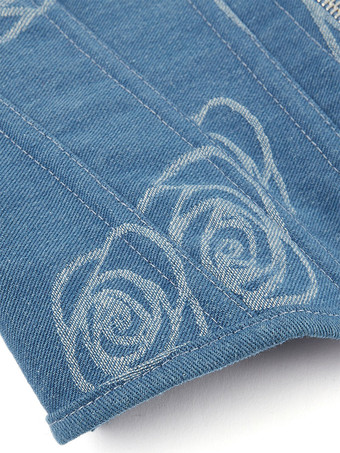 コルセット ライトスカイブルー ビスチェトップ レースアップ 室内用 シック ランジェリー