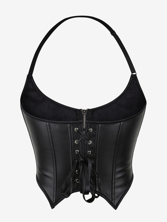 コルセット ブラック ビスチェ トップ レースアップ デート シック ランジェリー