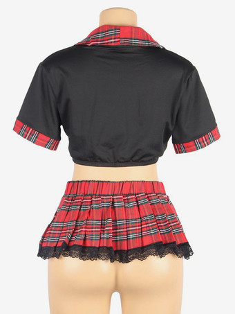 セクシーなコスチューム 女子高生 レディース トップ ミニスカート