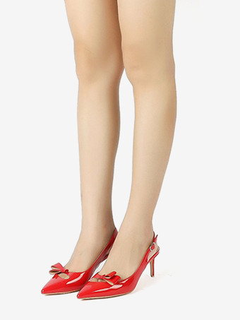 Women's Heel Sandals Pointed Toe Stiletto Heel Sandals PU Leather