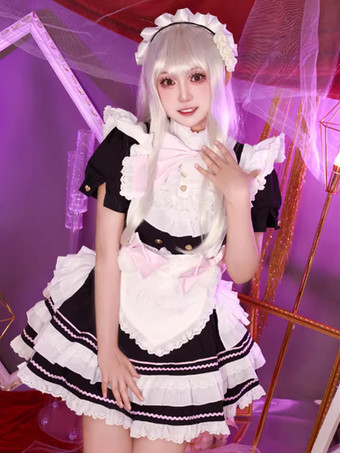 ゴシックロリータウィッグ シルバーロングロリータアクセサリー