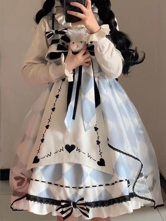 スイートロリータドレス ポリエステル ノースリーブ スイートジャンパー おとぎ話のロリータドレス