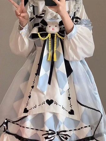 スイートロリータドレス ポリエステル ノースリーブ スイートジャンパー おとぎ話のロリータドレス