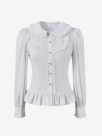 Sweet Lolita Dress Polyester Sleeveless Ruffles Sweet Lolita Dress