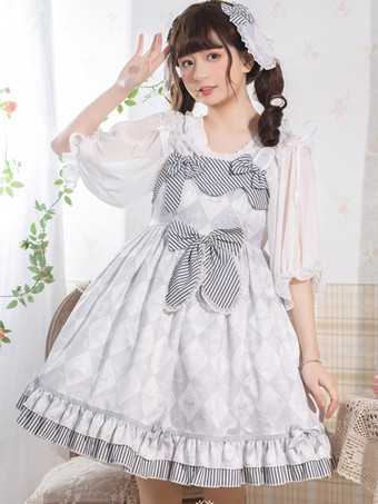 スイートロリータドレス ポリエステル ノースリーブ ジャンパー スイートロリータドレス
