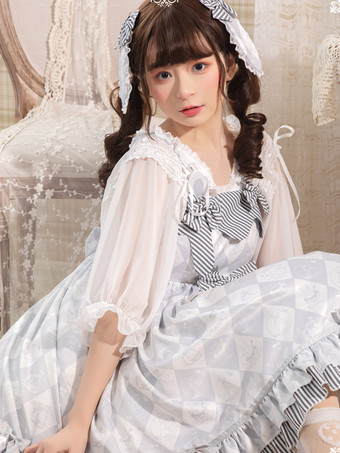 スイートロリータドレス ポリエステル ノースリーブ ジャンパー スイートロリータドレス