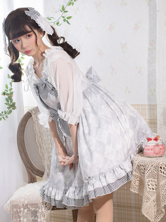 スイートロリータドレス ポリエステル ノースリーブ ジャンパー スイートロリータドレス