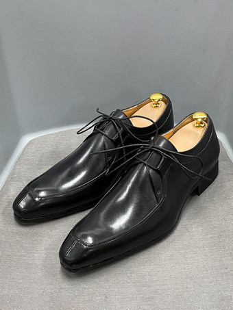 ブラック メンズドレスシューズ モダン ラウンドトゥ 牛革 プロム ウェディングシューズ