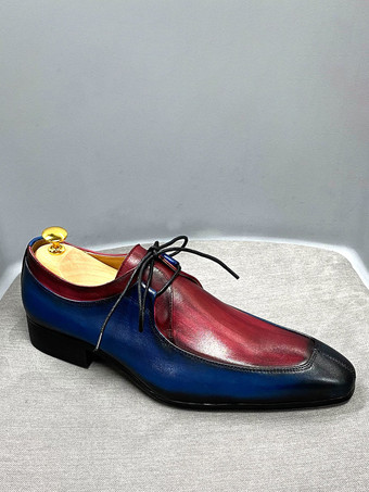 メンズドレスシューズ モダン ラウンドトゥ 牛革 プロム ウェディングシューズ