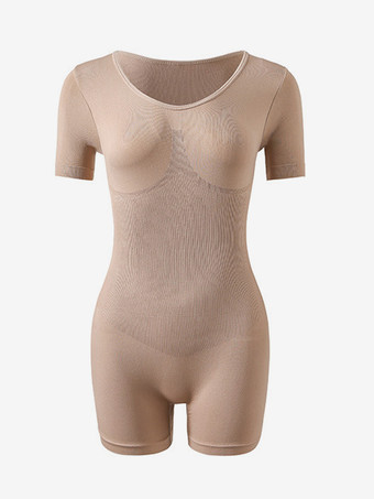 ランジェリー シェイプウェア ブラック 長袖 ジュエルネック