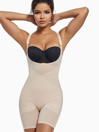 肌色ランジェリー シェイプウェア ヌード Uネック スカルプティング スナッチド ウエスト