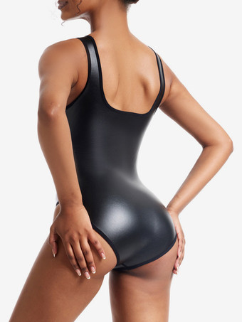 ランジェリー シェイプウェア ブラック お腹コントロール ネック スリミング