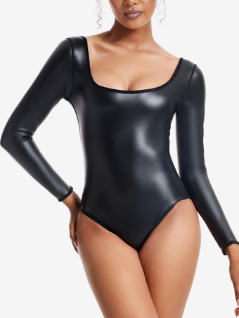 ランジェリー シェイプウェア ブラック 長袖 ボディシェイパー
